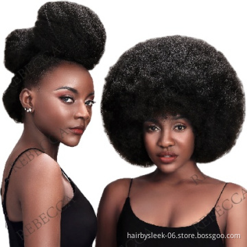 Brazilian Remy Hair Afro Kinky Curly Bulk Human Hair For Braiding 1 Bundle 50g/pc Natural Color Braids Hair No Weft Bundle